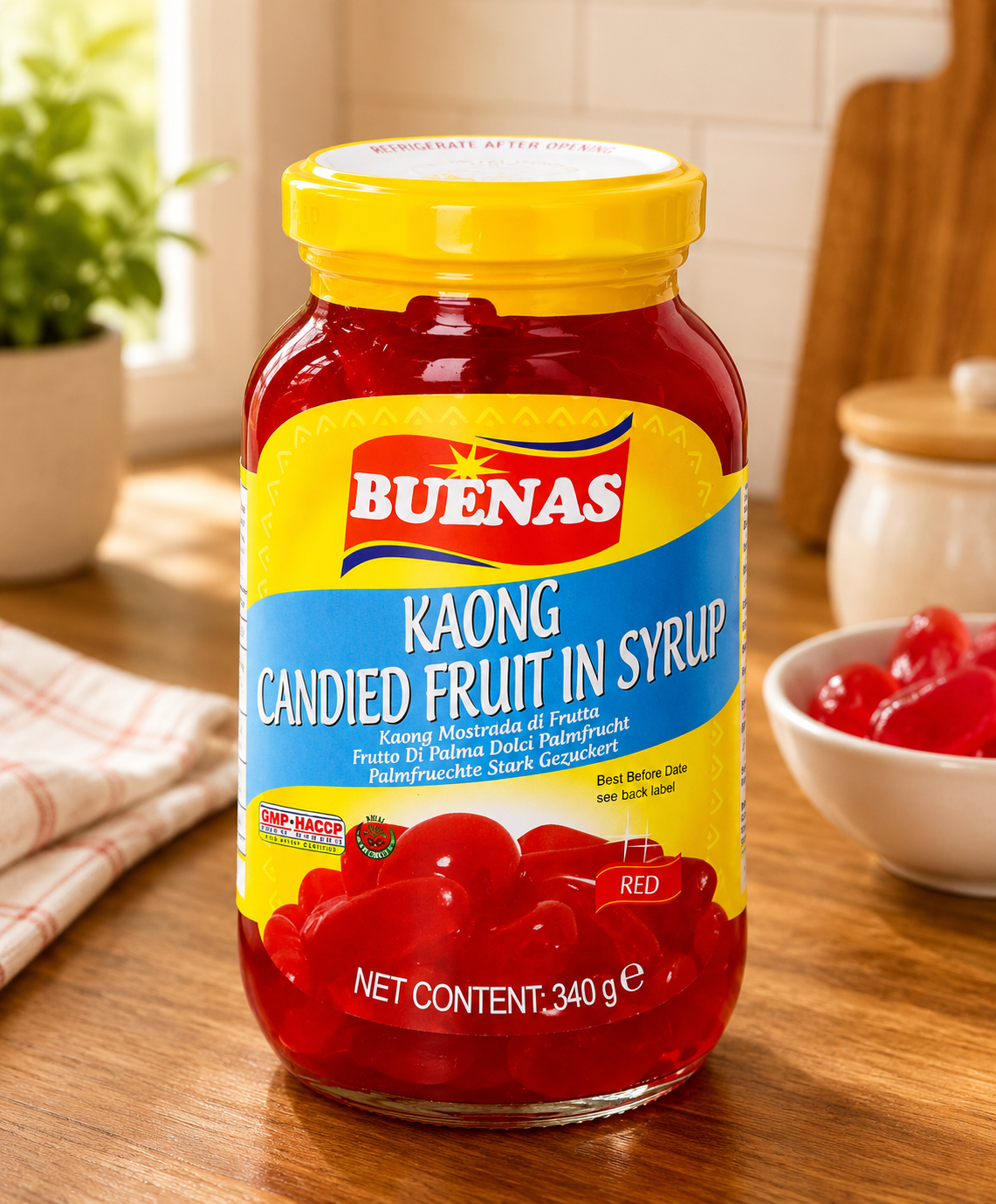 Buenas - Kaong Palm Fruit Red Jar 340g