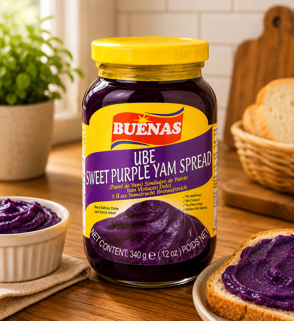 Buenas - Sweet Purple Yam (Ube) Spread 340g