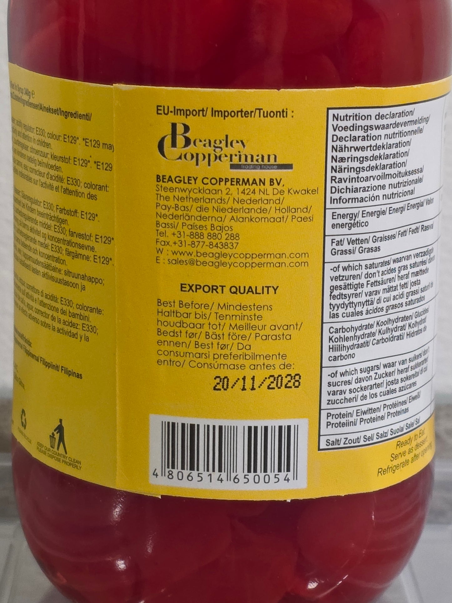 Buenas - Kaong Palm Fruit Red Jar 340g