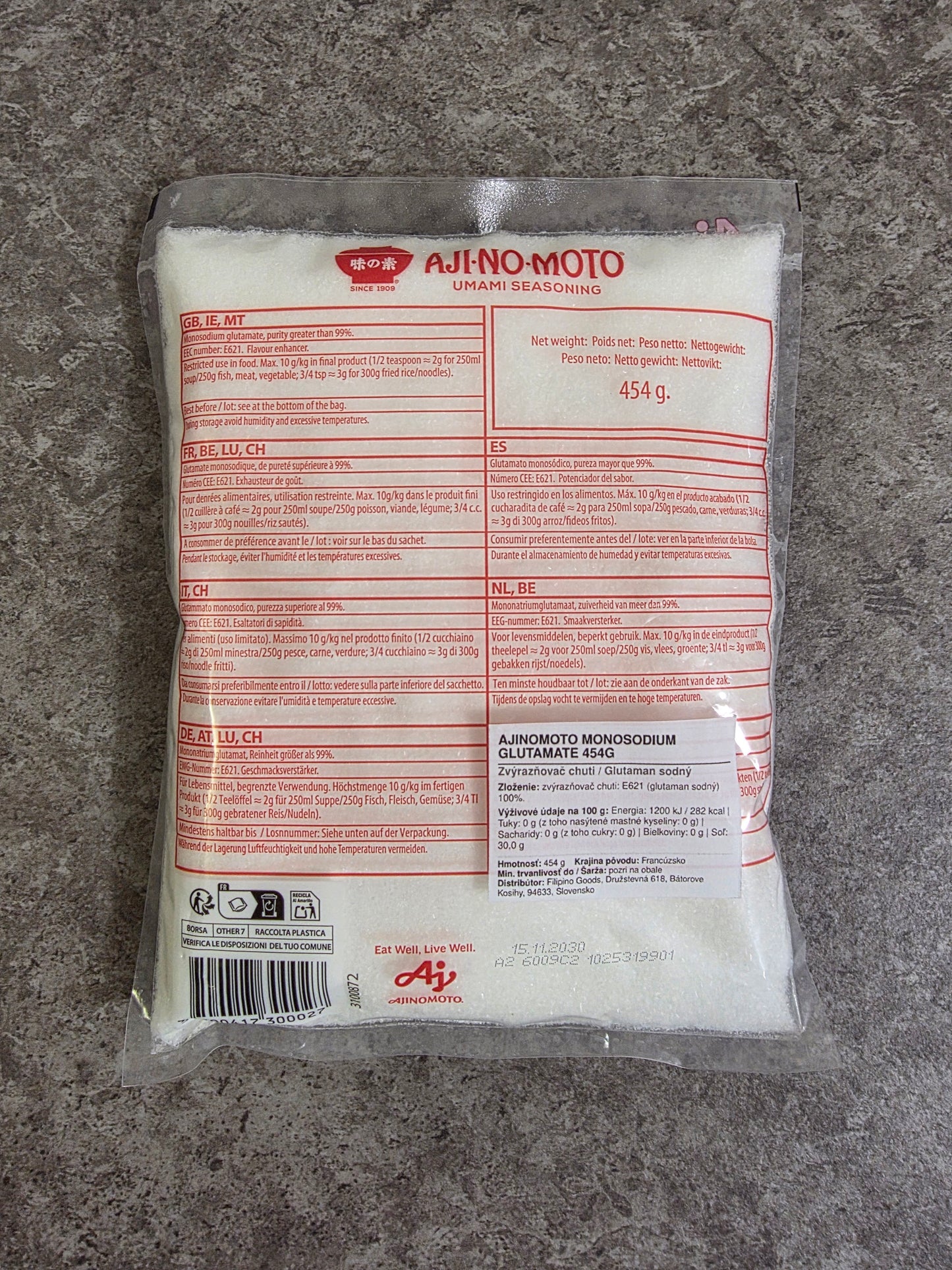 Ajinomoto MSG (Monosodium Glutamate) 454g – Umami Seasoning