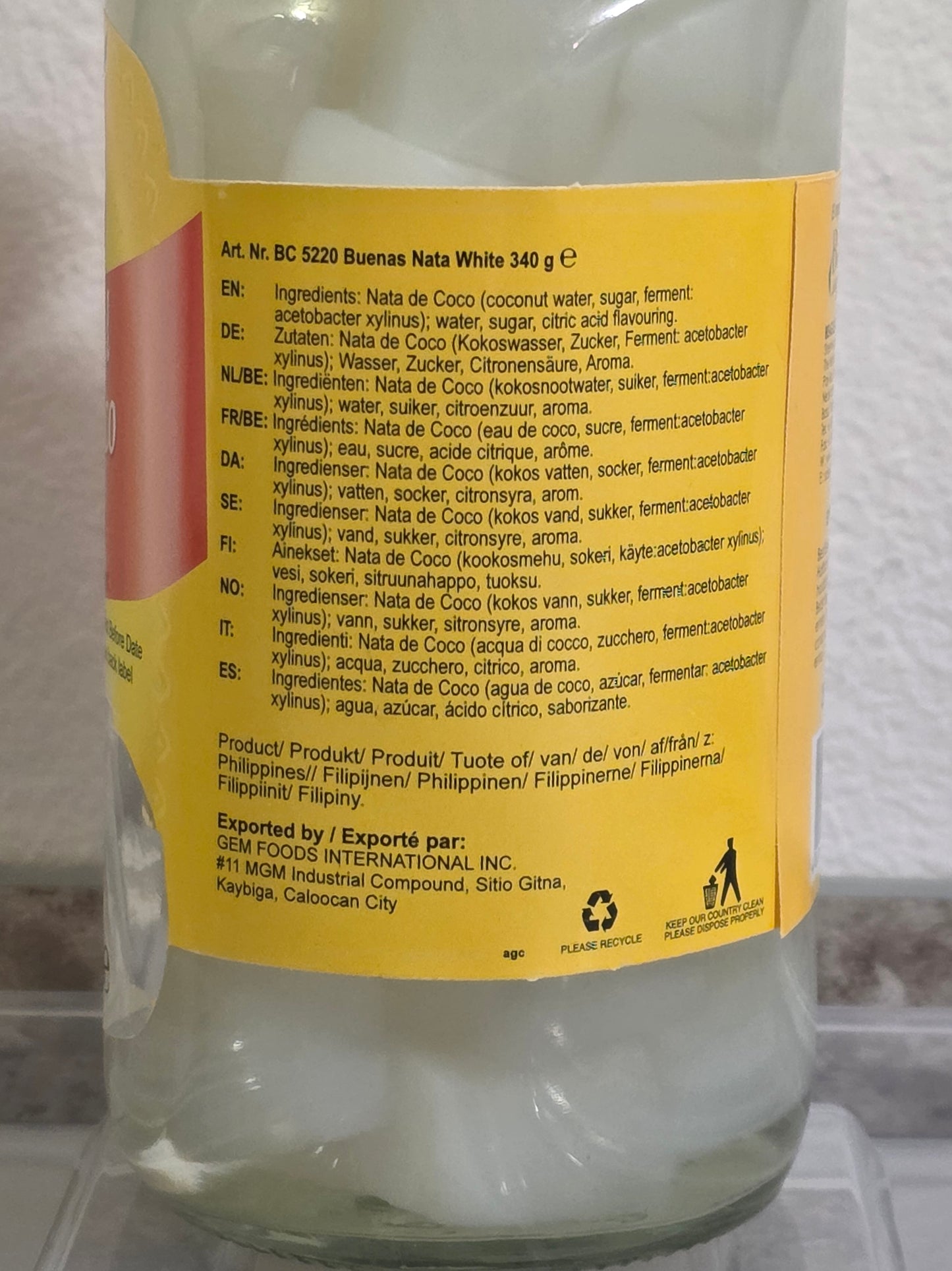 Buenas - Coconut Gel White 340g