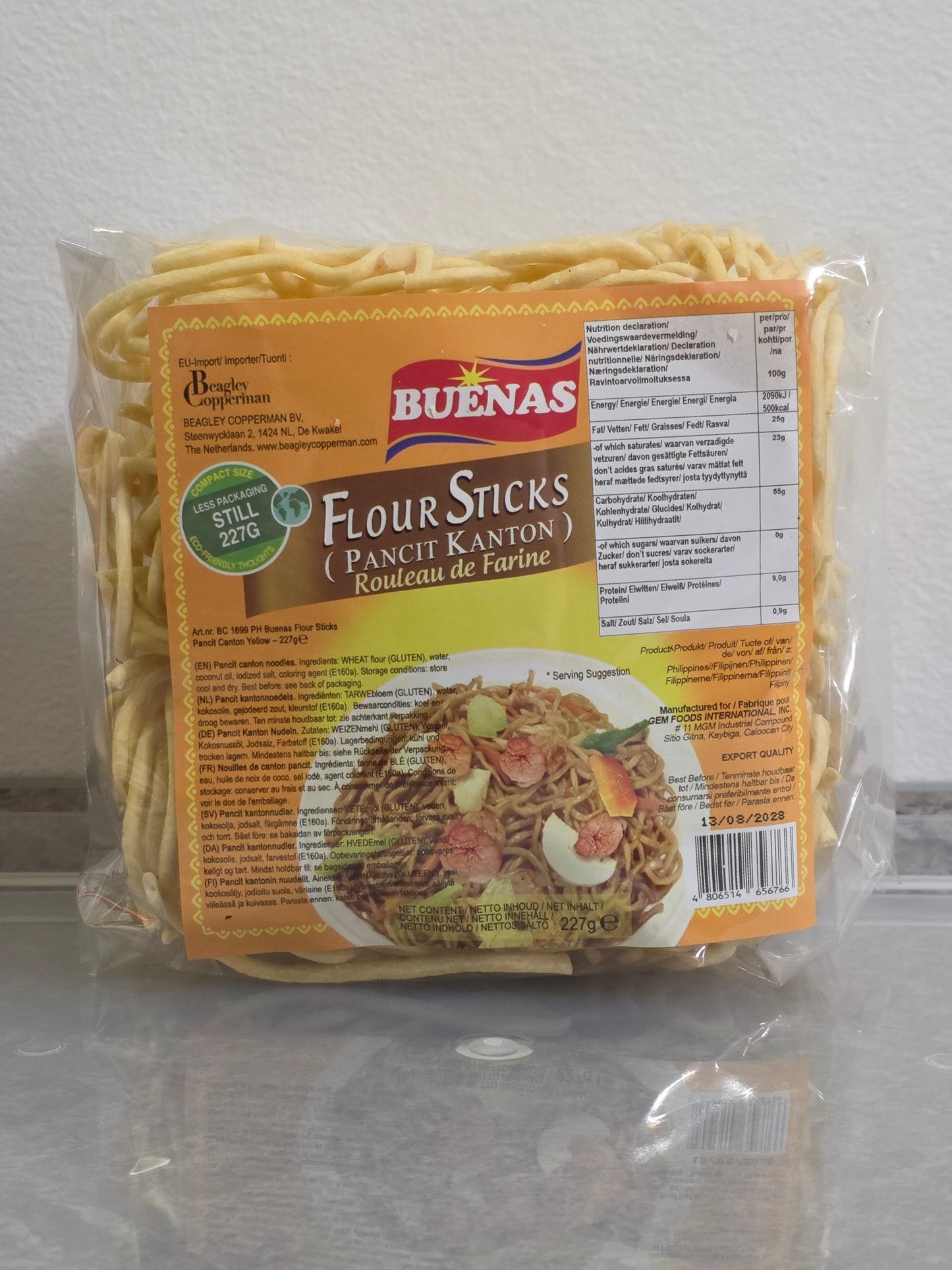 Buenas – Pancit Canton Yellow Noodles 227g