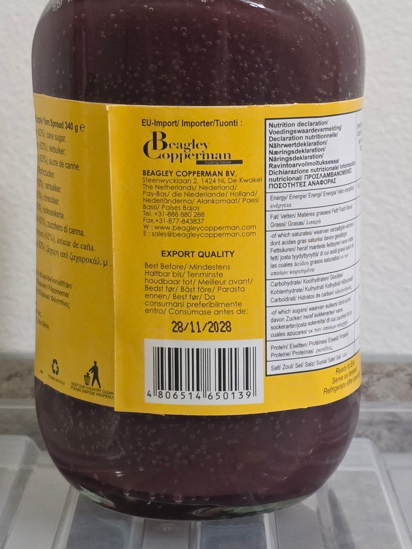 Buenas - Sweet Purple Yam (Ube) Spread 340g